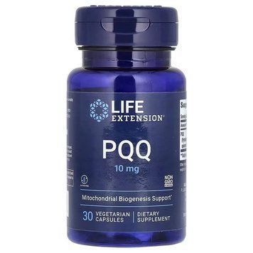 Пирролохінолінхінон PQQ, 10 мг, PQQ, Life Extension, 30 вегетаріанських капсул, підтримка пам'яті та серця LEX15003 фото