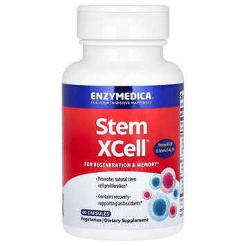 Ферменти для роботи мозку, Stem XCell, Enzymedica, 60 капсул, підтримка пам'яті та концентрації ENZ28050 фото