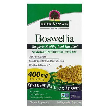 Босвелія, 400 мг, Boswellia, Nature's Answer, 90 вегетаріанських капсул NTA16366 фото