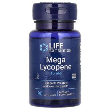 Лікопін, 15 мг, Mega Lycopene, Life Extension, 90 гелевих капсул, підтримує здоров'я шкіри та очей LEX45509 фото