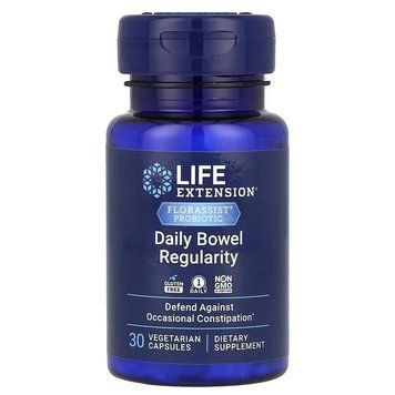Пробіотик для регулярної роботи кишечника, 57,5 мг, Florassist Probiotic, Life Extension LEX24213 фото