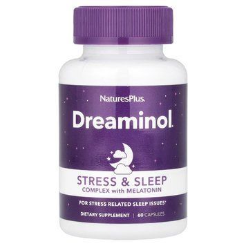 Комплекс для зняття стресу з мелатоніном, Stress & Sleep Complex, з мелатоніном, Natures Plus NTP47594 фото