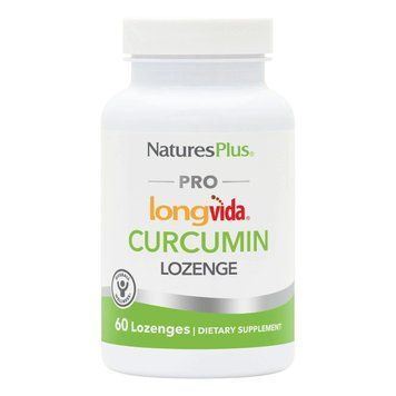 Куркумін, 500 мг, Pro Longvida Curcumin, Natures Plus, 60 льодяників NTP49611 фото