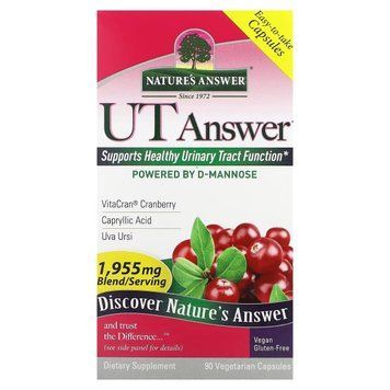 Здоров'я сечовивідних шляхів, UT Answer, Nature's Answer, 90 вегетаріанських капсул, підтримка сечової системи NTA26375 фото