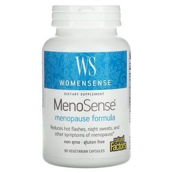 Підтримка при менопаузі, WomenSense, MenoSense, Формула менопаузи, Natural Factors NFS04950 фото