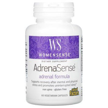 Комплекс для підтримки наднирників, WomenSense, AdrenaSense, Natural Factors, 60 вегетаріанських капсул NFS04941 фото