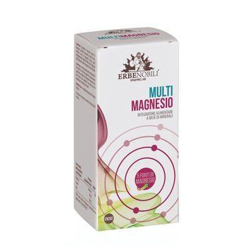Мульти-Магній, Multimagnesio, Erbenobili, 60 капсул, підтримує рівень енергії та роботу нервової системи EN202 фото