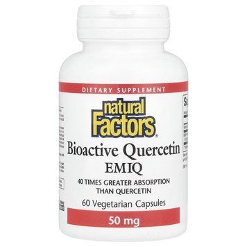 Кверцетин биоактивный высокопоглощаемый, 50 мг, Bioactive Quercetin EMIQ, Natural Factors NFS01381 фото