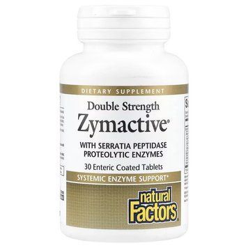 Ферменти подвійної концентрації, Zymactive, Подвійна сила, Natural Factors, 30 таблеток NFS01752 фото