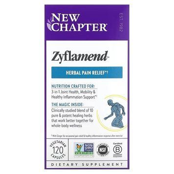 Протизапальний комплекс, Zyflamend, New Chapter, 120 вегетаріанських капсул NC0075 фото
