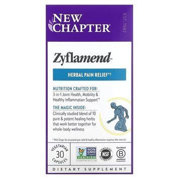 Протизапальний комплекс, Zyflamend, New Chapter, 30 вегетаріанських капсул NC0072 фото