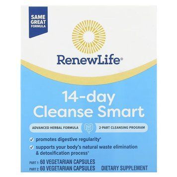 Очищення та детокс, 30-денна програма, Advanced Cleanse Smart, Renew Life REN53450 фото