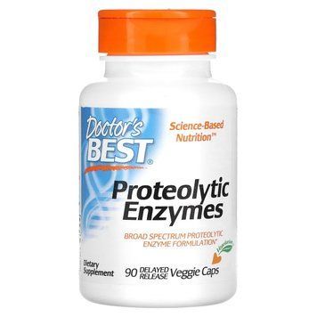 Ферменти протеолітичні відстроченого вивільнення, Proteolytic Enzymes, Doctor's Best DRB00184 фото