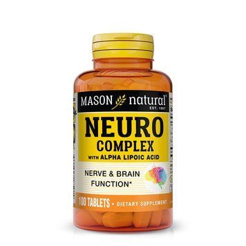 Нейрокомплекс з альфа-ліпоєвою кислотою, Neuro Complex with Alpha Lipoic Acid, Mason Natural MAV18591 фото