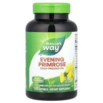 Примула вечірня, 1300 мг, Evening Primrose, Nature's Way, 120 гелевих капсул, для здоров'я шкіри та суглобів NWY15419 фото